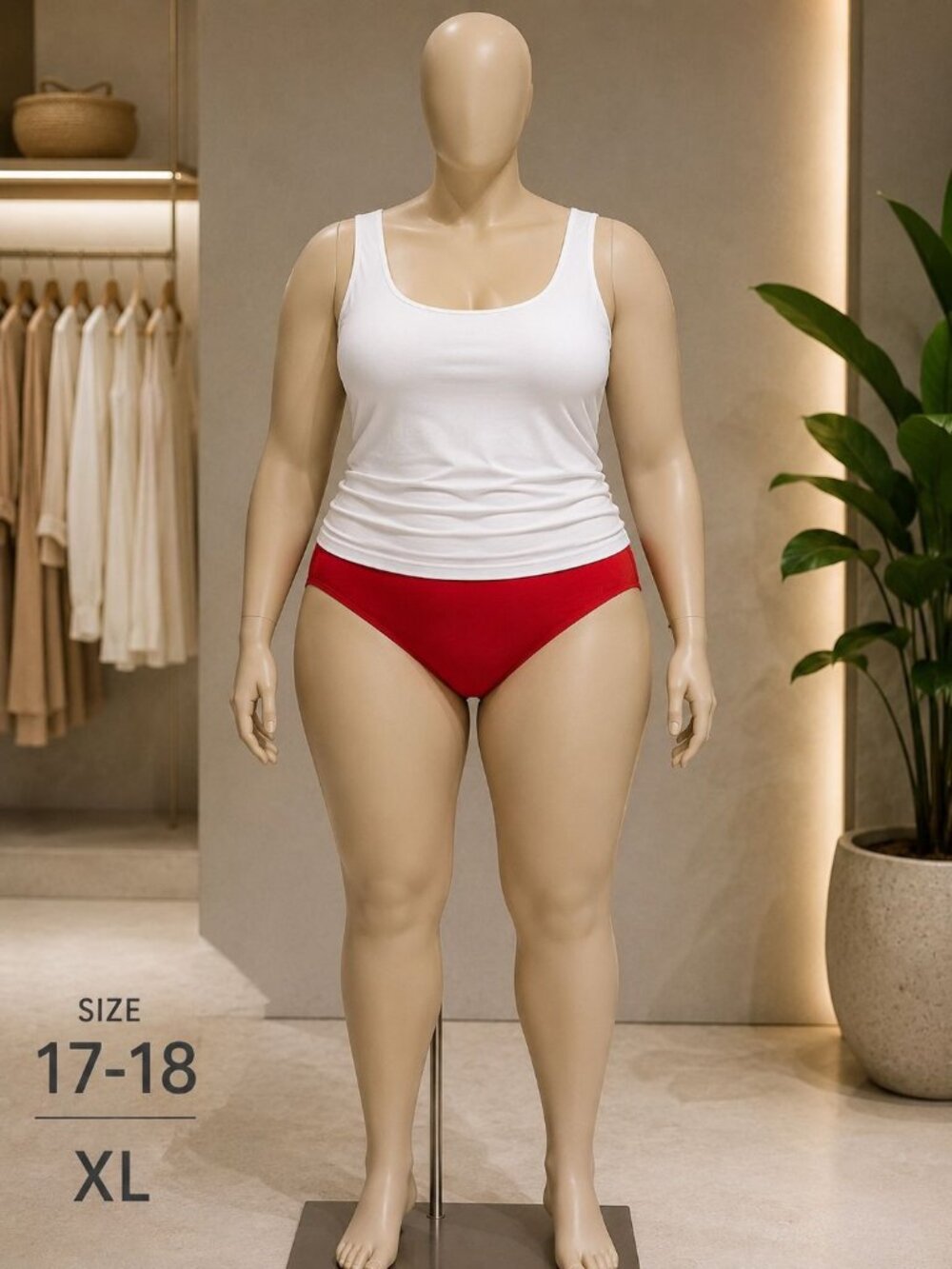 Wild Fable size 1X, 17-18 Red Cheeky Mid-Rise High-Leg Bikini Bottoms Ribbed
